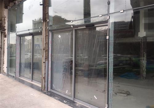 نمای کرتینوال با شیشه دو جداره و پروفیل ترک فولکس شیخ بهایی